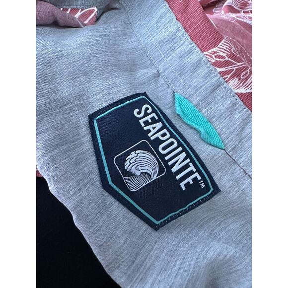 Seapointe Shirt Mens XXL Floral Hawaiian Tropical Short Sleeve Button Up 9-21 - Picture 4 of 11